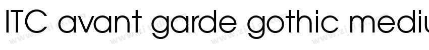 ITC avant garde gothic medium字体转换